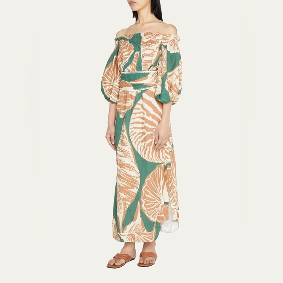Johanna Ortiz "Palomino" midi dress in a seashell print - Picture 4 of 5